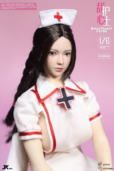 1/6 スイートハートナース（ヘッド＆セクシーナースユニフォームセット）7148 JK Toys 1/6 ヘッド コスチューム